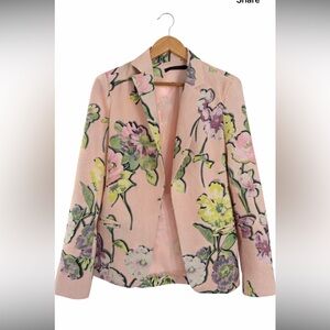 Ark & Co Pastel Floral Blazer Size Small